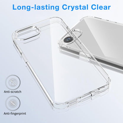 MEZON Crystal Clear Case for Apple iPhone 17e (6.1") Ultra Slim Premium TPU Gel – Wireless Charging Compatible