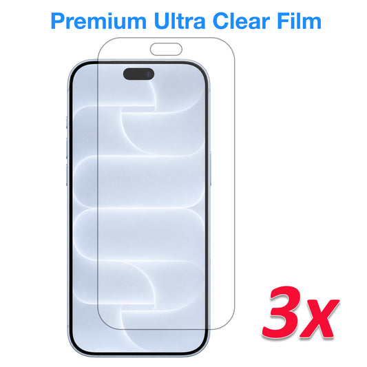 [3 Pack] MEZON Ultra Clear Film for iPhone 18 Pro (6.3") Premium Case Friendly Screen Protectors