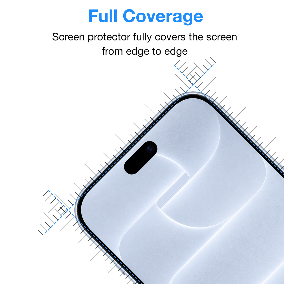 [2 Pack] MEZON Full Coverage Tempered Glass for iPhone 18 Pro (6.3") Crystal Clear Premium 9H HD Screen Protectors