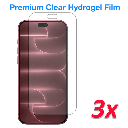 [3 Pack] MEZON iPhone 18 Pro Max (6.9") Premium Hydrogel Clear Edge-to-Edge Full Coverage Screen Protector Film