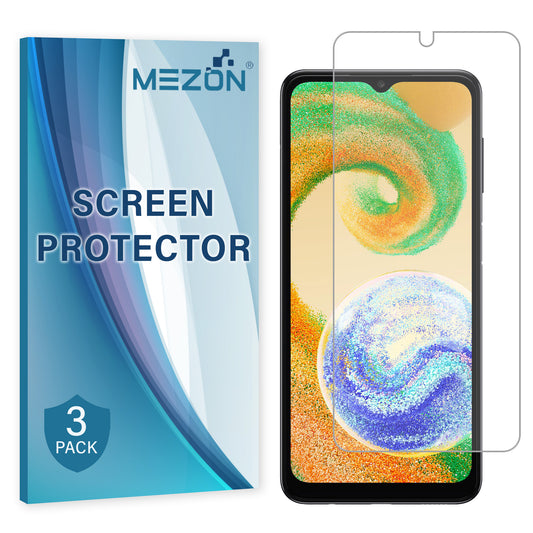 [3 Pack] MEZON Samsung Galaxy A04s Ultra Clear Screen Protector Case Friendly Film (Galaxy A04s, Clear)