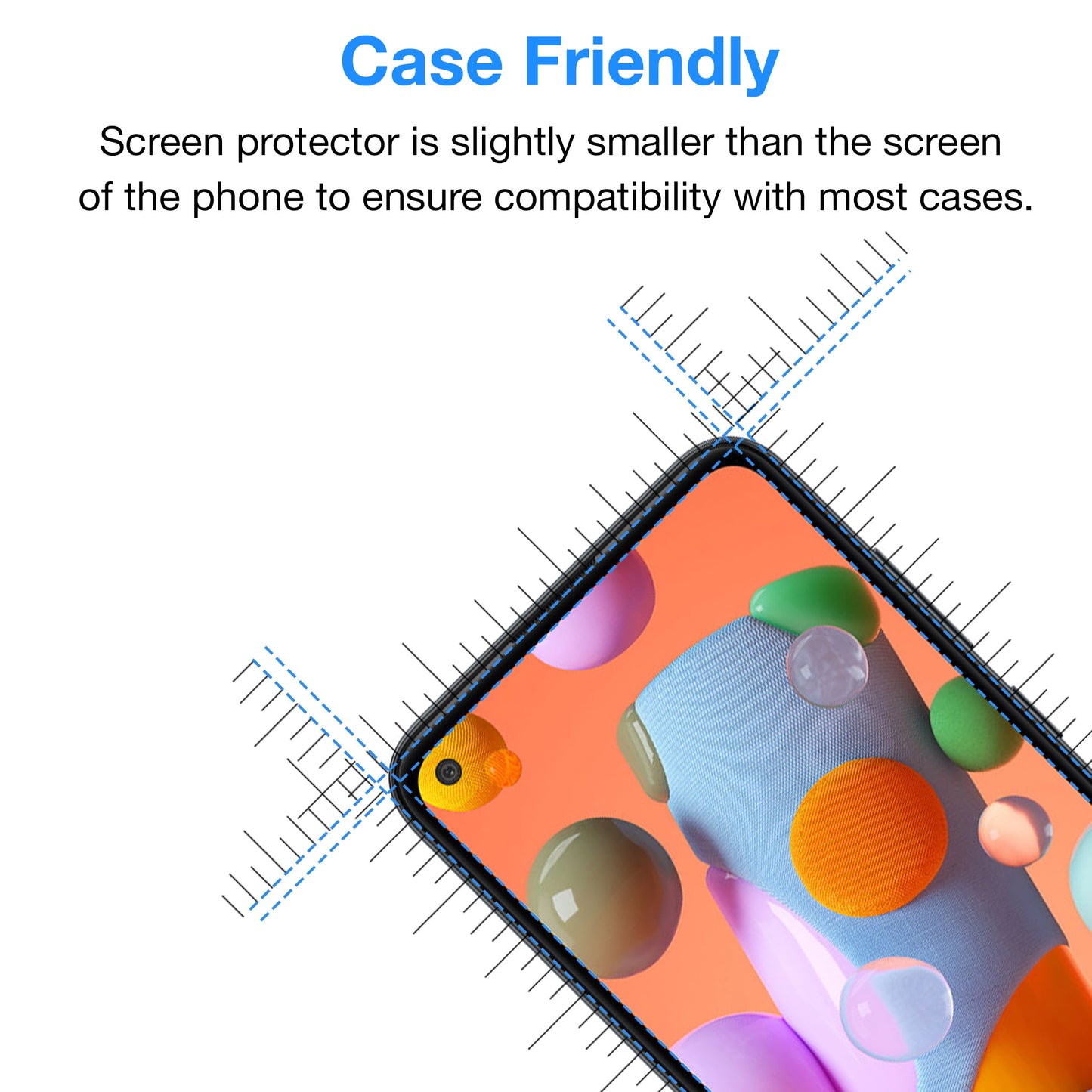 [3 Pack] MEZON Samsung Galaxy A21s Anti-Glare Matte Screen Protector Case Friendly Film (A21s, Matte)