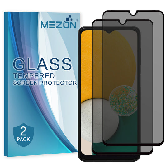 [2 Pack] MEZON Privacy Anti-Spy Full Coverage Samsung Galaxy A13 5G Tempered Glass Premium 9H HD Screen Protectors