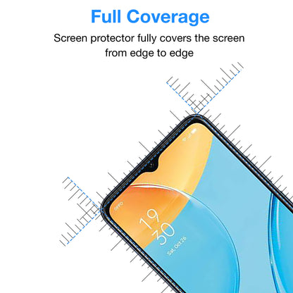 [2 Pack] MEZON Full Coverage OPPO A16s Tempered Glass Crystal Clear Premium 9H HD Screen Protector (OPPO A16s, 9H Full)