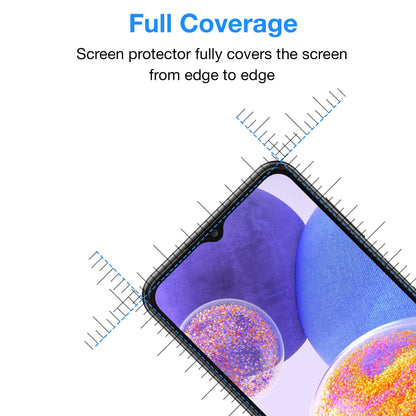 [2 Pack] MEZON Full Coverage Samsung Galaxy A23 Tempered Glass Crystal Clear Premium 9H HD Screen Protector