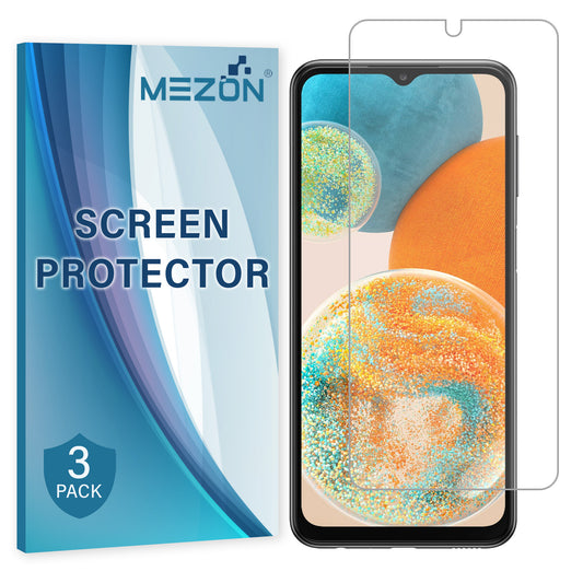 [3 Pack] MEZON Samsung Galaxy A23 5G Premium Hydrogel Clear Edge-to-Edge Full Coverage Screen Protector Fingerprint Sensor Film