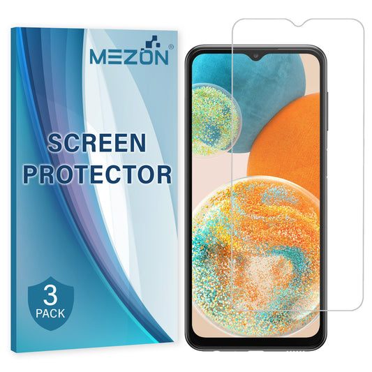 [3 Pack] MEZON Samsung Galaxy A23 5G Ultra Clear Screen Protector Case Friendly Film (Galaxy A23 5G, Clear)