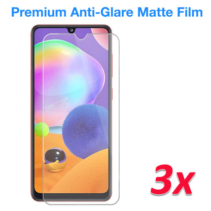 [3 Pack] MEZON Samsung Galaxy A31 Anti-Glare Matte Screen Protector Case Friendly Film (A31, Matte)