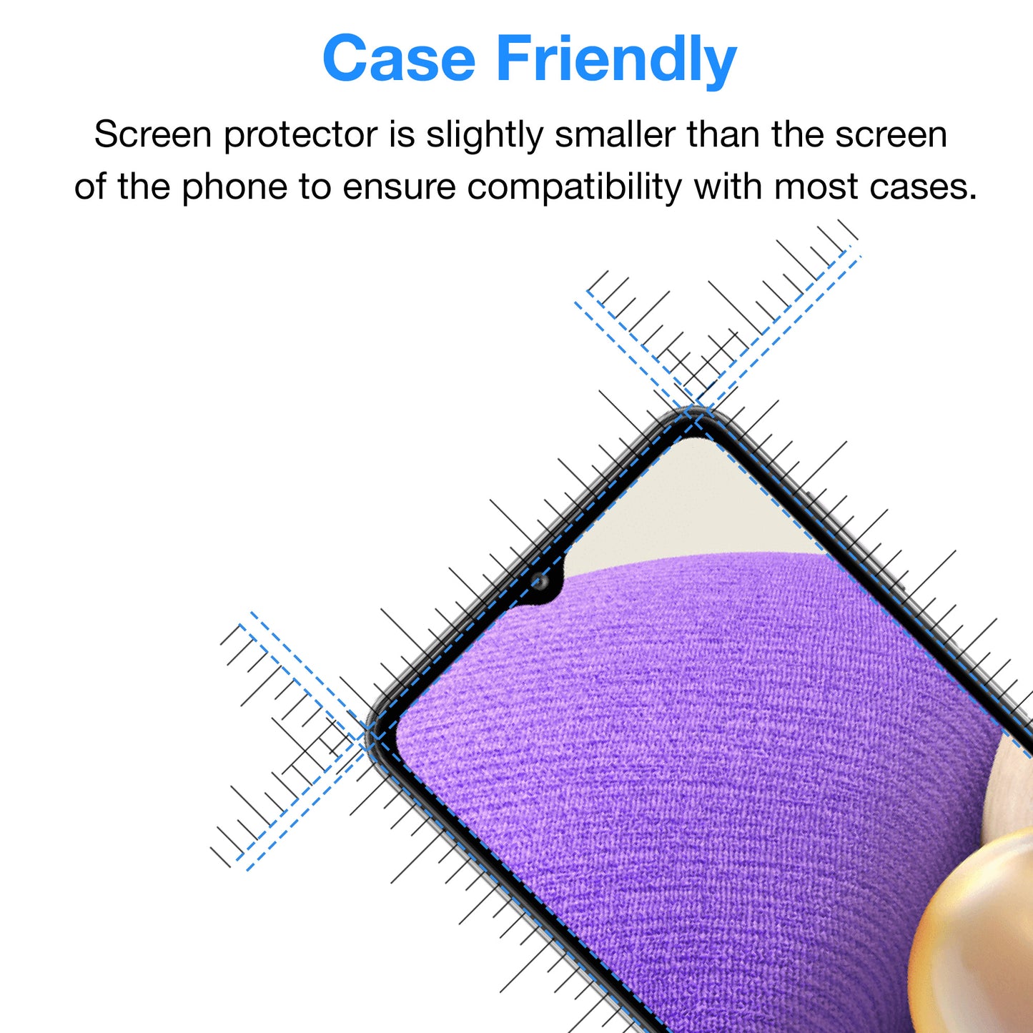 [3 Pack] MEZON Samsung Galaxy A22 5G (6.6") Anti-Glare Matte Screen Protector Case Friendly Film (A22 5G, Matte)