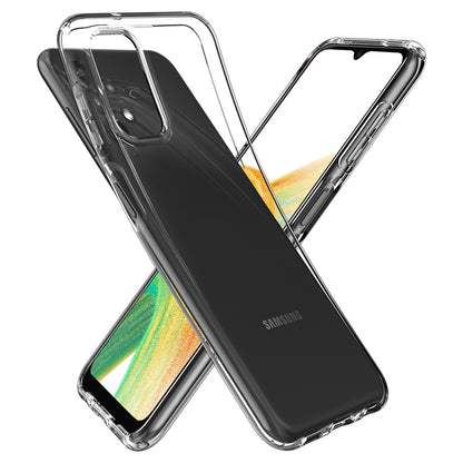 MEZON Galaxy A33 5G Ultra Slim Crystal Clear Premium TPU Gel Back Case – Shock Absorption, Wireless Charging Compatible