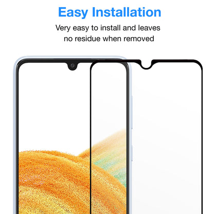 [2 Pack] MEZON Full Coverage Samsung Galaxy A33 5G Tempered Glass Crystal Clear Premium 9H HD Screen Protector