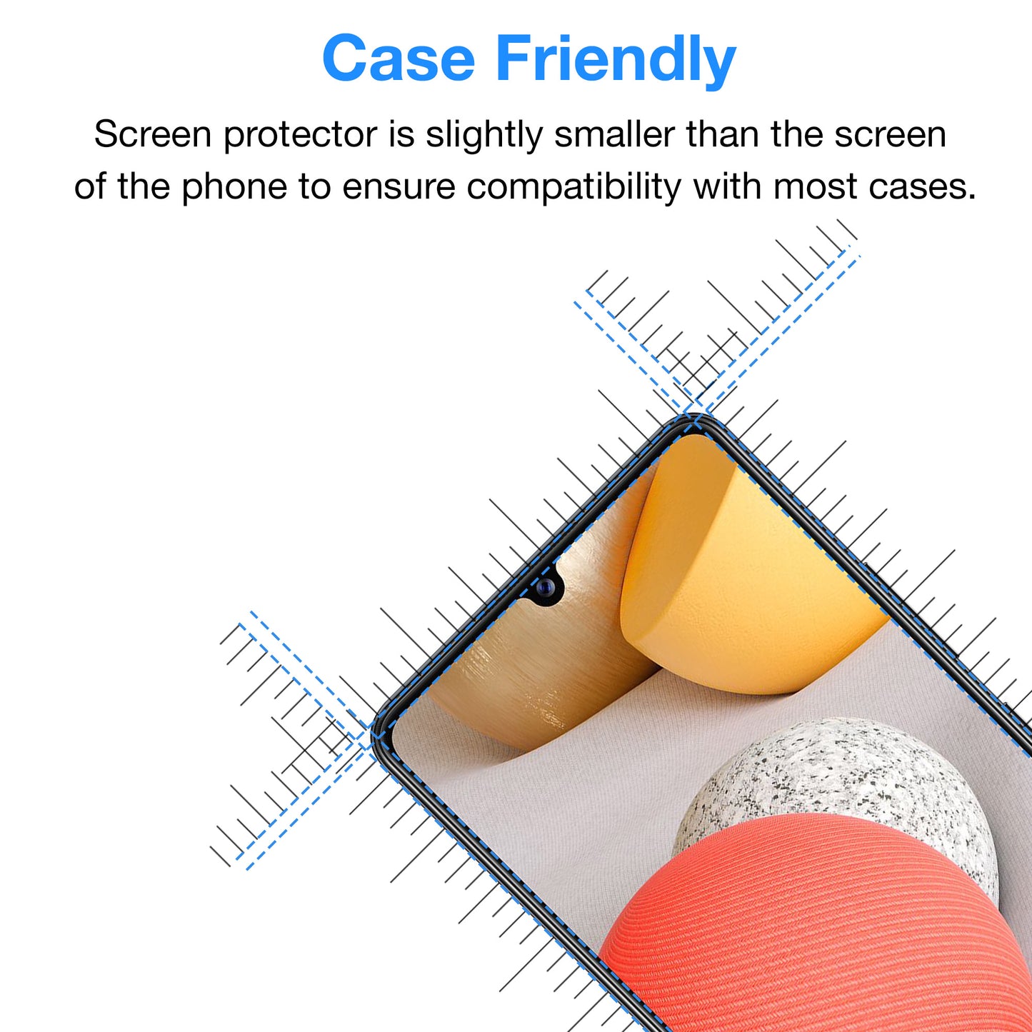 [3 Pack] MEZON Samsung Galaxy A42 5G Anti-Glare Matte Screen Protector Case Friendly Film (A42 5G, Matte)