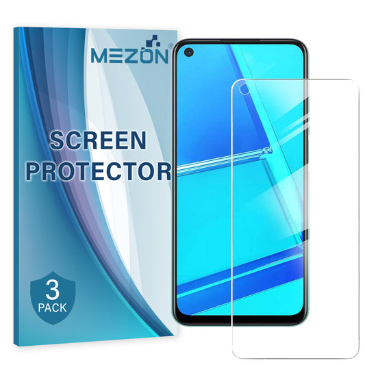 [3 Pack] MEZON OPPO A72 Ultra Clear Screen Protector Case Friendly Film (A72, Clear)