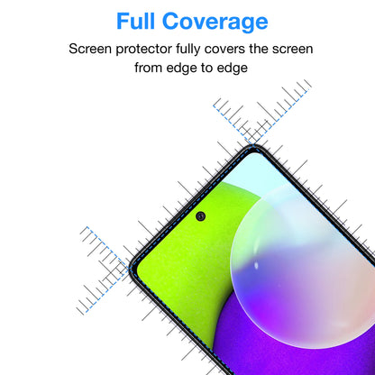 [2 Pack] MEZON Full Coverage Samsung Galaxy A52 5G Tempered Glass Crystal Clear Premium 9H HD Screen Protector (A52 5G, 9H Full)