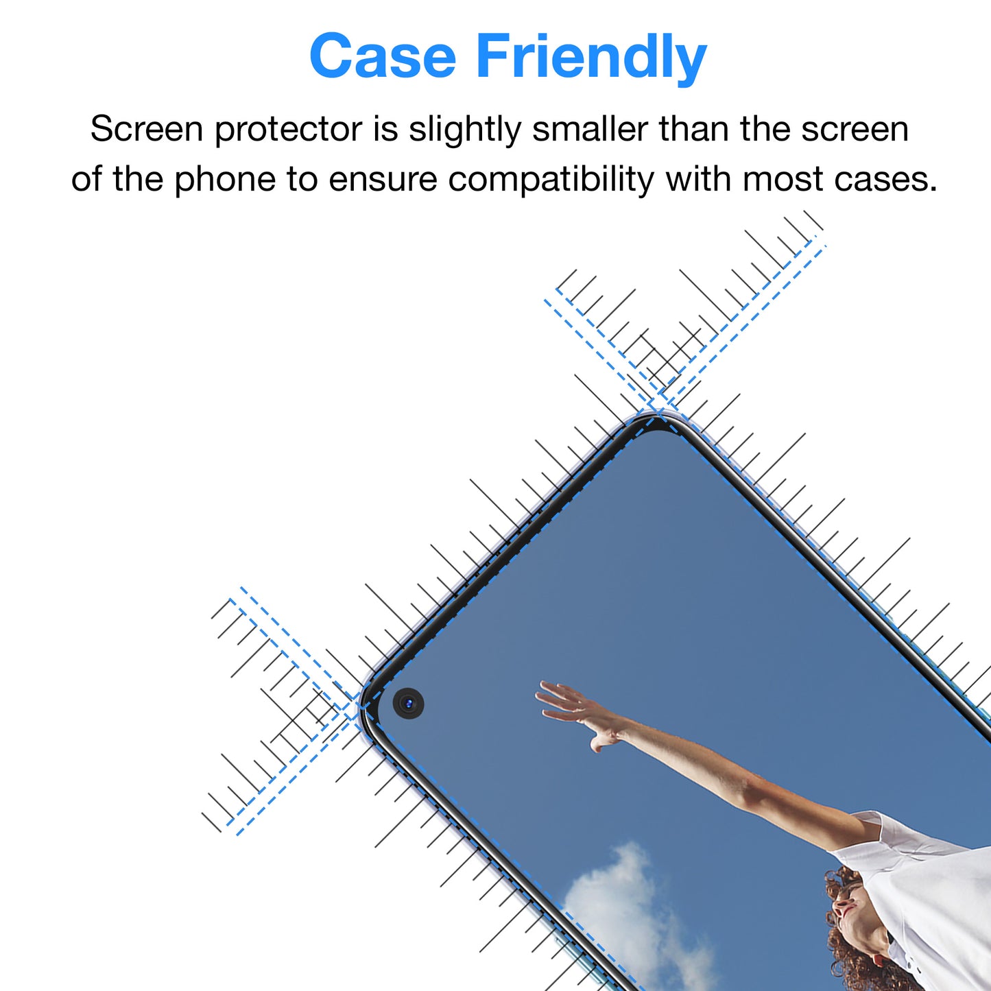 [3 Pack] MEZON OPPO A53 Anti-Glare Matte Screen Protector Case Friendly Film (A53, Matte)