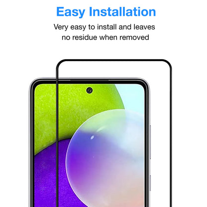 [2 Pack] MEZON Full Coverage Samsung Galaxy A52 5G Tempered Glass Crystal Clear Premium 9H HD Screen Protector (A52 5G, 9H Full)