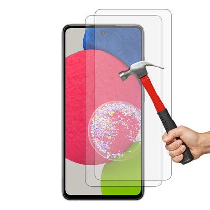 [2 Pack] MEZON Samsung Galaxy A52s 5G Tempered Glass Crystal Clear Premium 9H HD Case Friendly Screen Protector (A52s 5G, 9H)