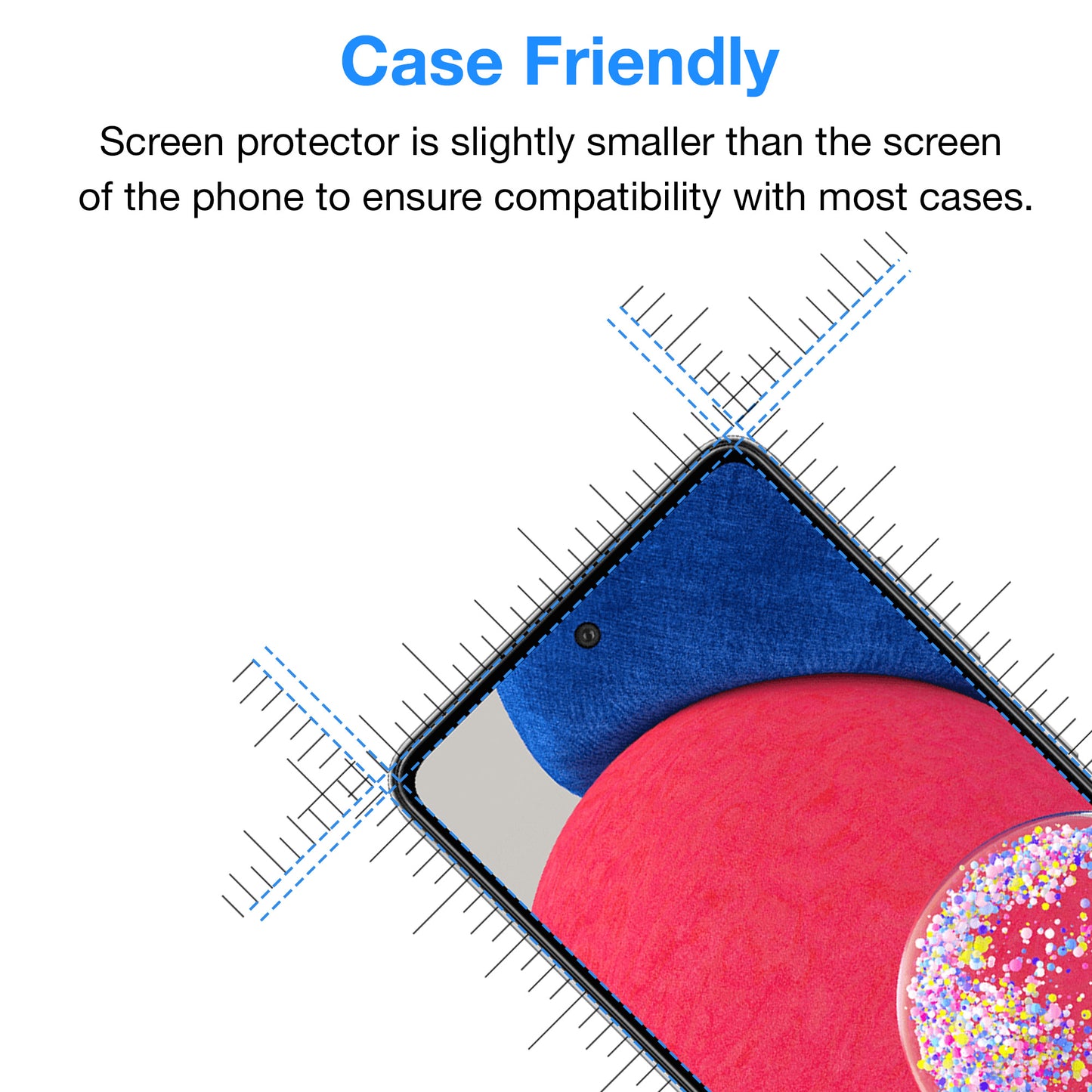 [3 Pack] MEZON Samsung Galaxy A52s 5G Anti-Glare Matte Screen Protector Case Friendly Film (A52s 5G, Matte)