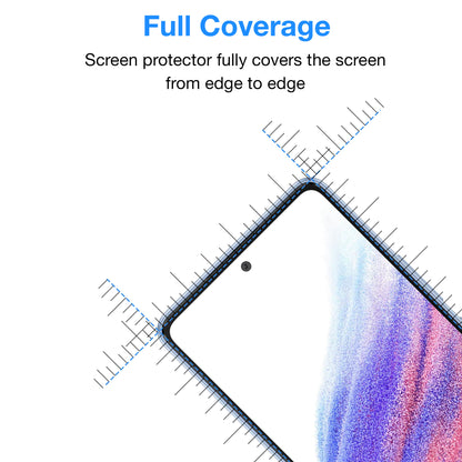 [2 Pack] MEZON Full Coverage Samsung Galaxy A53 5G Tempered Glass Crystal Clear Premium 9H HD Screen Protector (A53 5G, 9H Full)