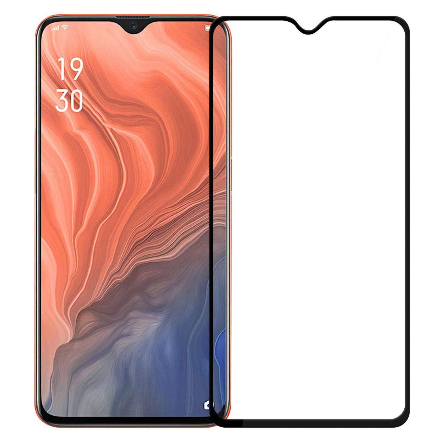 [2 Pack] MEZON Full Coverage OPPO A9 2020 Tempered Glass Crystal Clear Premium 9H HD Screen Protector (OPPO A9 2020, 9H Full)