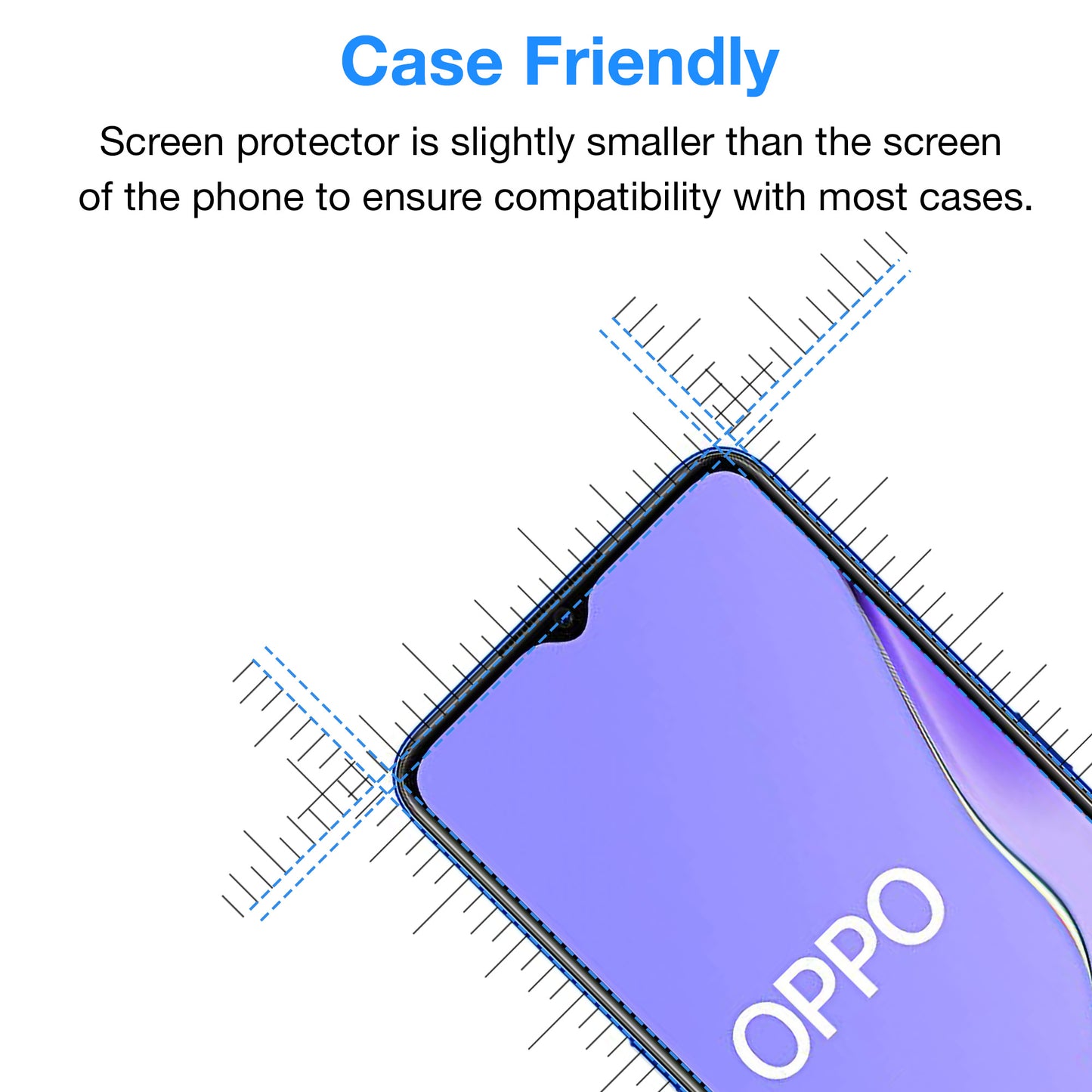 [2 Pack] MEZON OPPO A9 2020 Tempered Glass 9H HD Crystal Clear Premium Case Friendly Screen Protector (A9 2020, 9H)