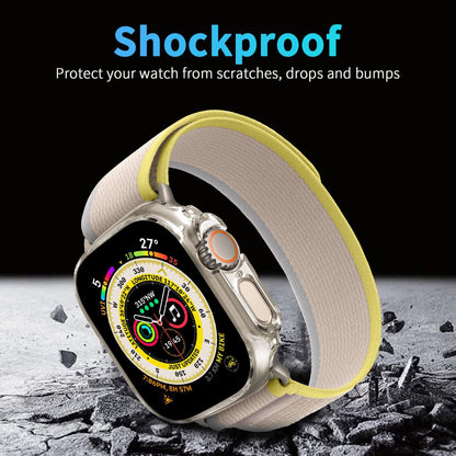 MEZON Premium Crystal Clear Hard PC Protective Case for Apple Watch Ultra (49mm) – Wireless Charging Compatible