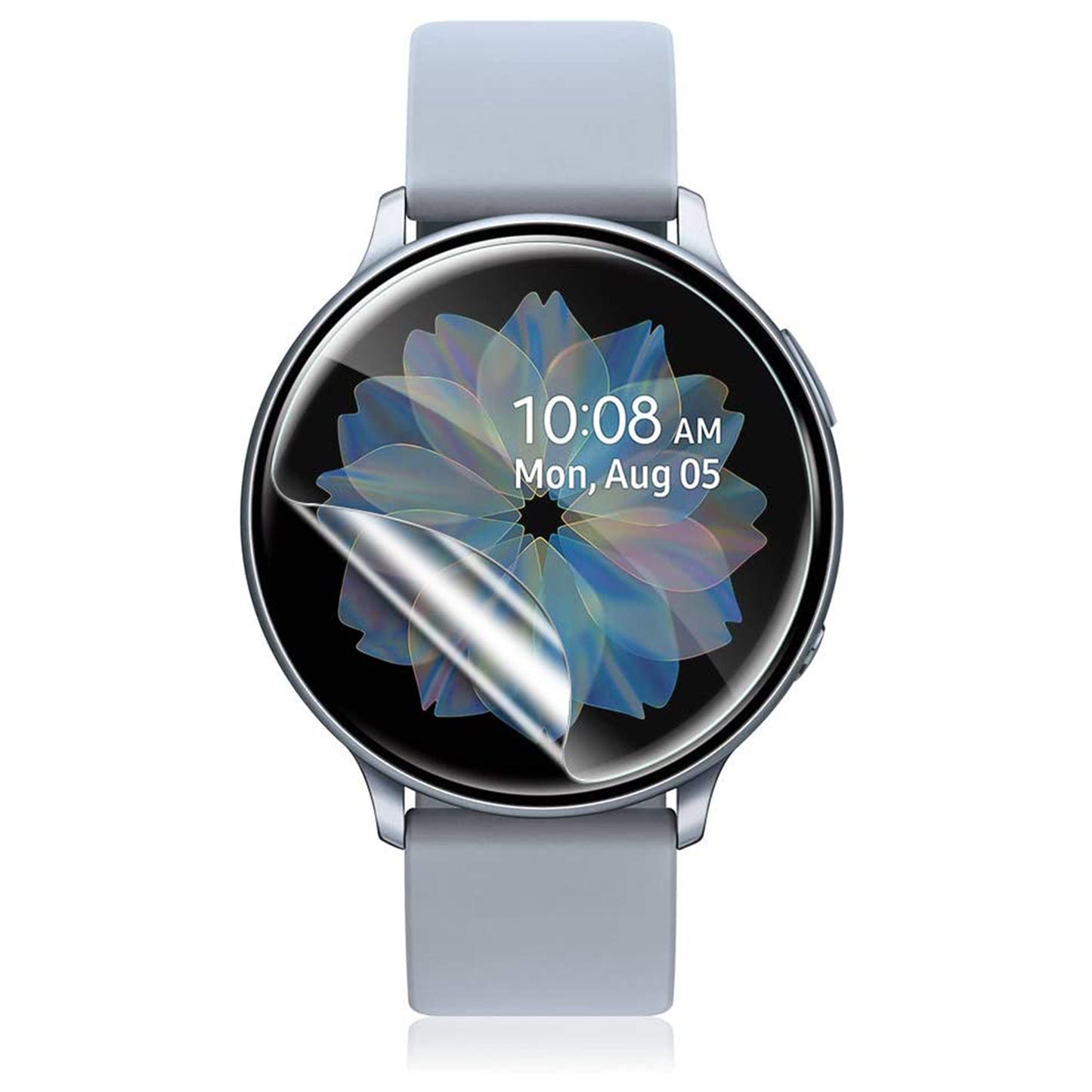 [3 Pack] MEZON Samsung Galaxy Watch4 (44 mm) Ultra Clear TPU Film Screen Protectors Shock Absorption (Watch 4 44mm, Clear)