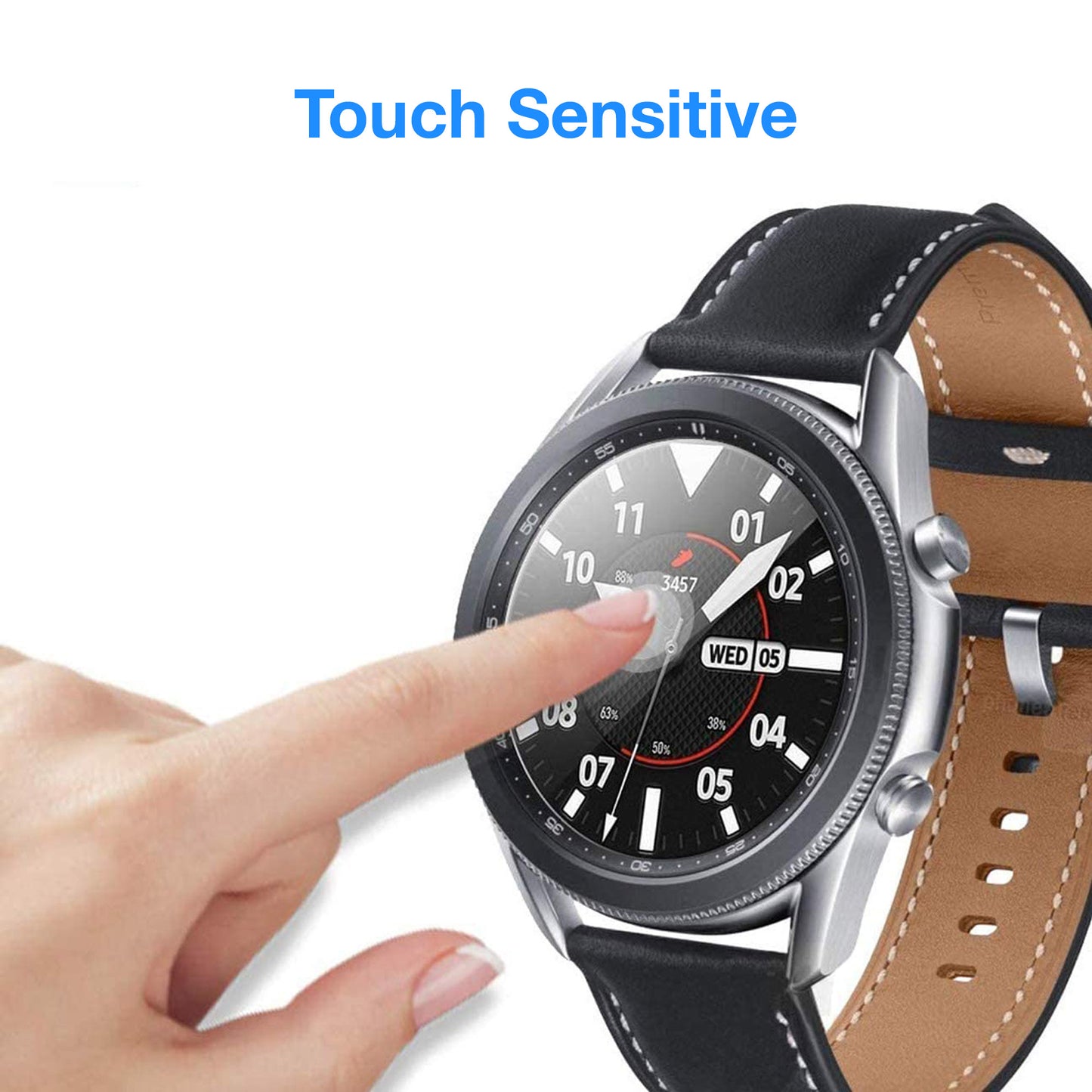 [3 Pack] MEZON Samsung Galaxy Watch4 Classic (46 mm) Ultra Clear TPU Film Screen Protectors (Watch 4 Classic 46mm, Clear)