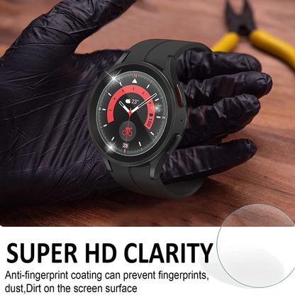 [2 Pack] MEZON Samsung Galaxy Watch5 Pro (45 mm) Premium Tempered Glass Protector Shock Absorption (Galaxy Watch5 Pro 45mm, 9H)