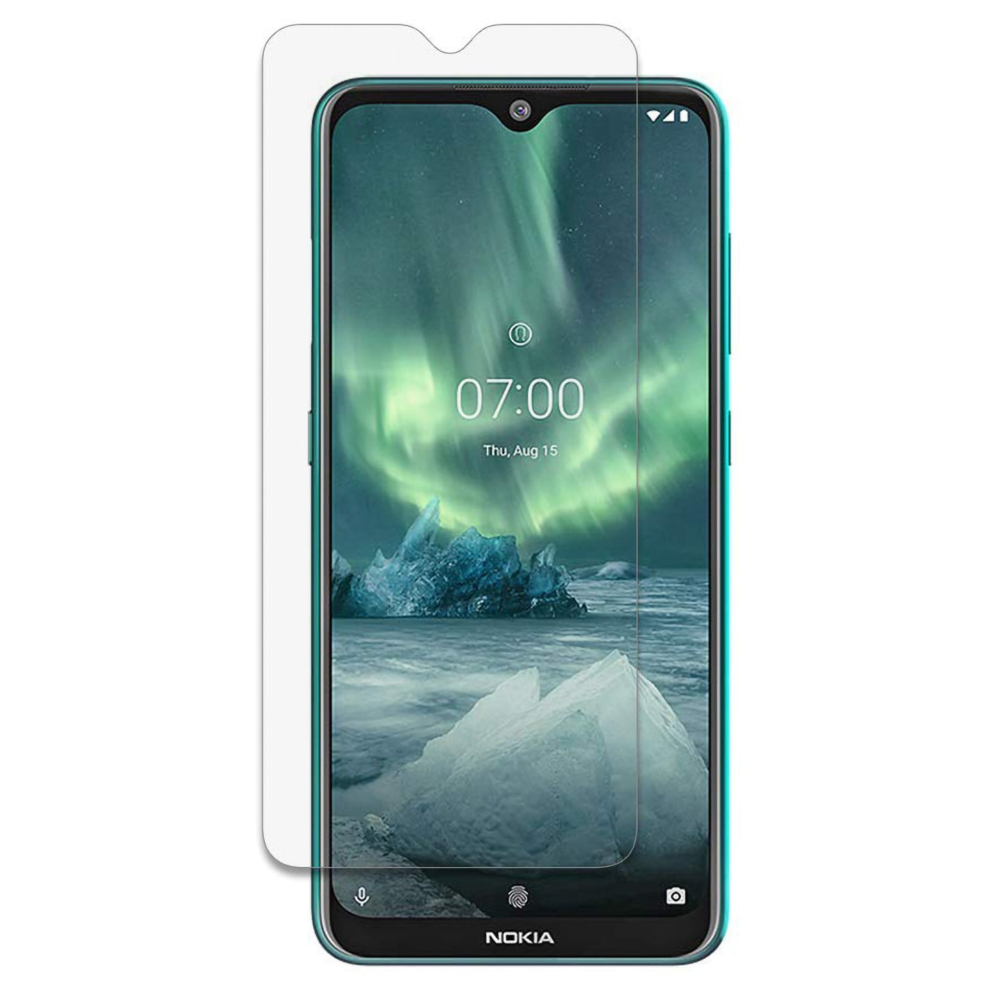 [2 Pack] MEZON Nokia 2.3 Tempered Glass Crystal Clear Premium 9H HD Case Friendly Screen Protector (Nokia 2.3, 9H)
