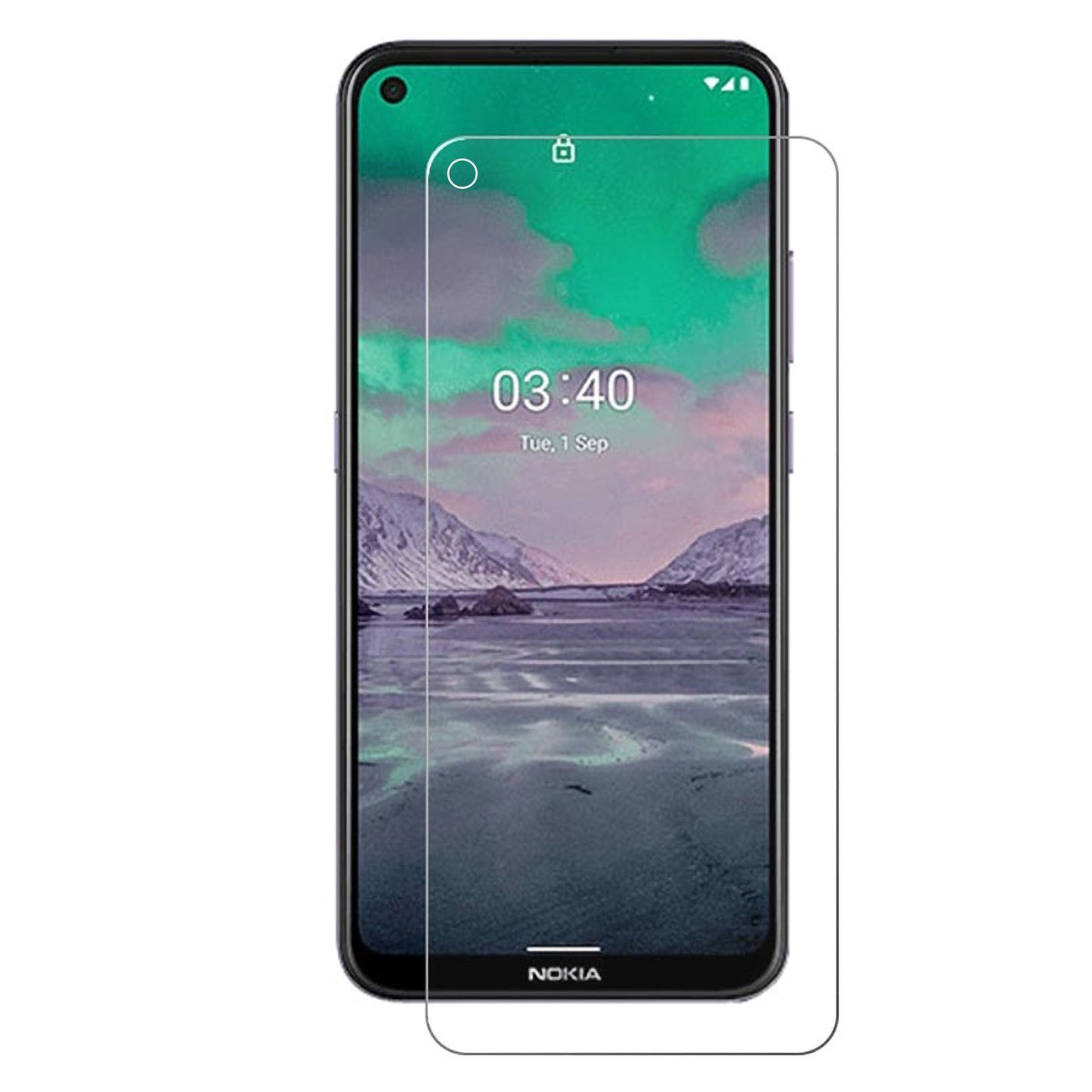 [3 Pack] MEZON Nokia 5.4 Ultra Clear Screen Protector Case Friendly Film (Nokia 5.4, Clear)