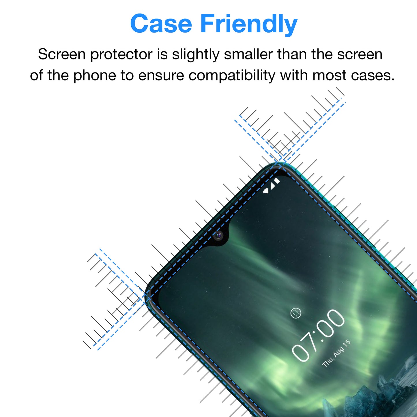 [3 Pack] MEZON Nokia 7.2 Anti-Glare Matte Screen Protector Case Friendly Film (Nokia 7.2, Matte)