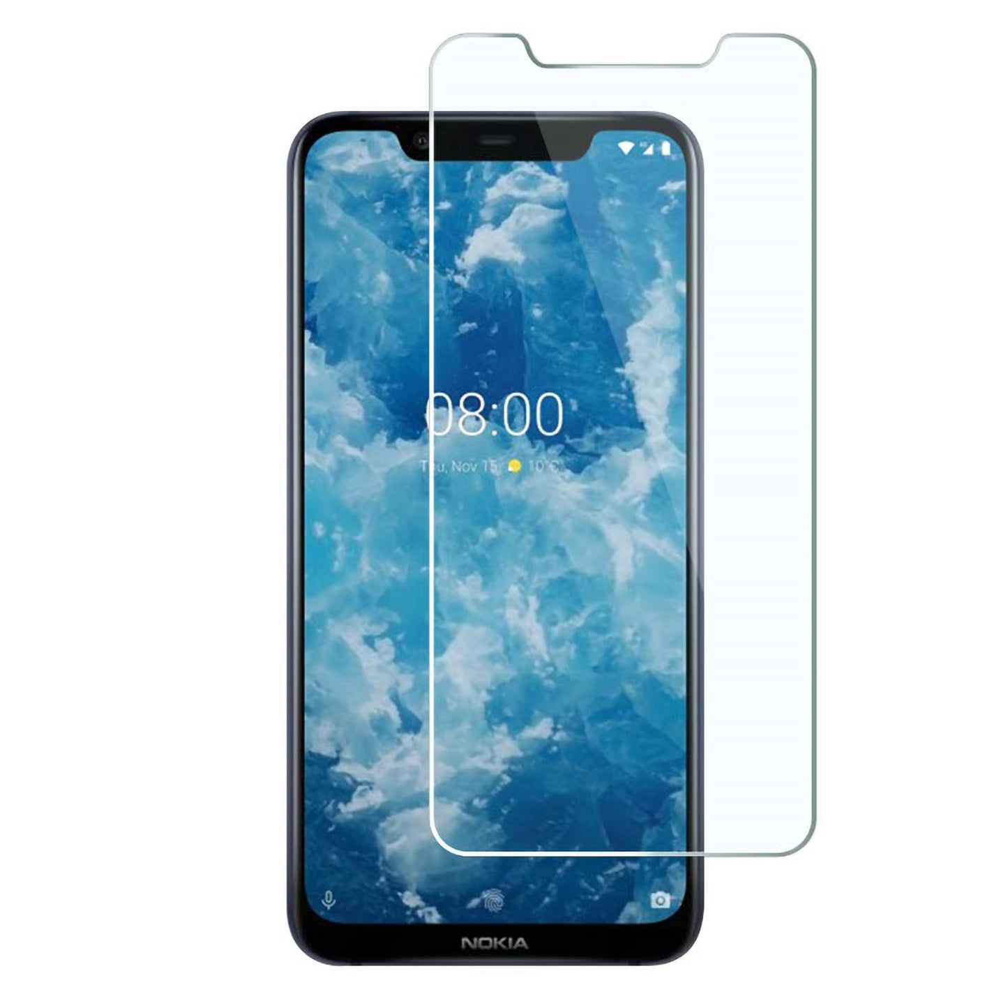 [3 Pack] MEZON Nokia 8.1 Ultra Clear Screen Protector Case Friendly Film (Nokia 8.1, Clear)