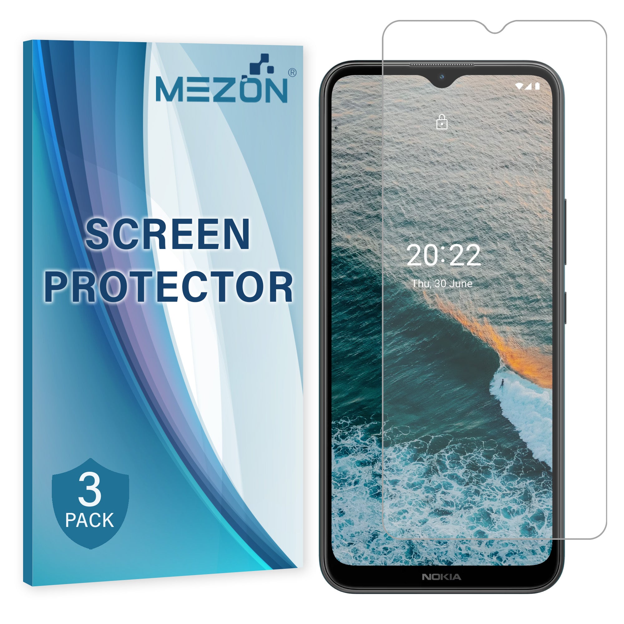 [3 Pack] MEZON Nokia C21 Plus Ultra Clear TPU Film