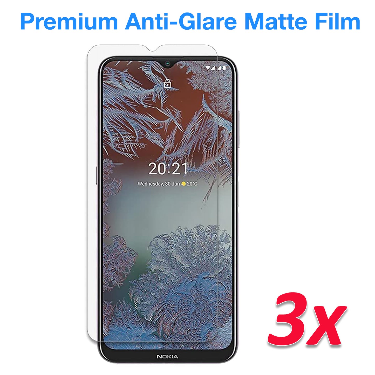 [3 Pack] MEZON Nokia G10 Anti-Glare Matte Screen Protector Case Friendly Film (Nokia G10, Matte)