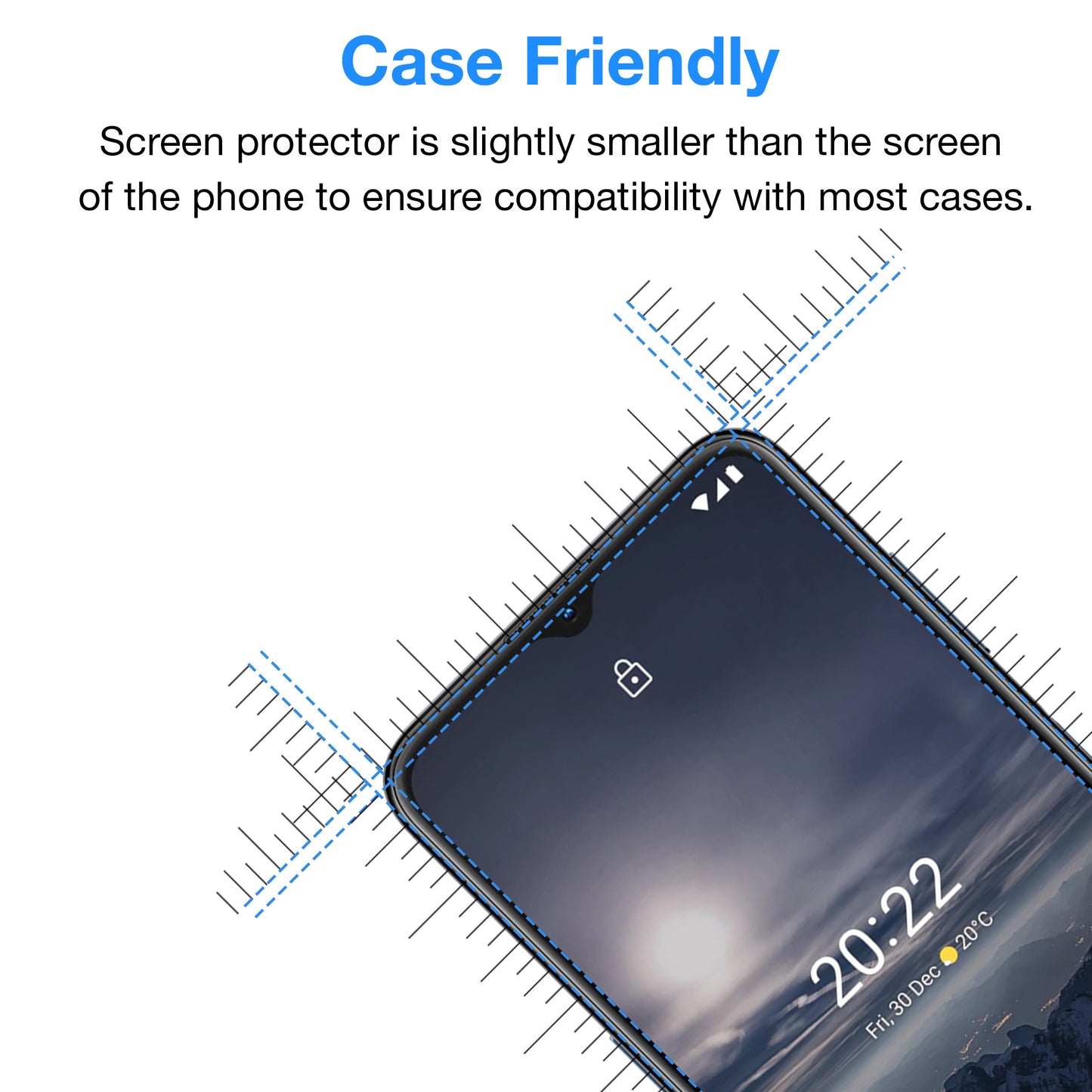 [3 Pack] MEZON Nokia G21 Anti-Glare Matte Screen Protector Case Friendly Film (Nokia G21, Matte)