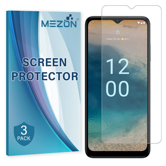[3 Pack] MEZON Nokia G22 Ultra Clear Screen Protector Case Friendly Film (Nokia G22, Clear)