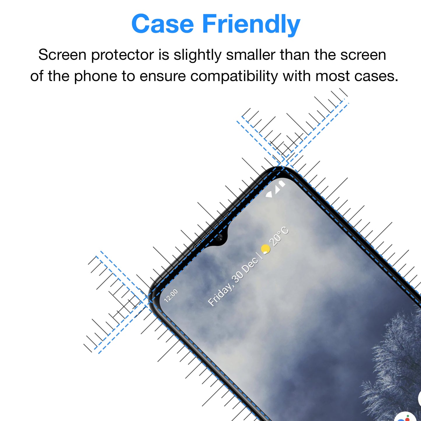 [3 Pack] MEZON Nokia G60 5G Anti-Glare Matte Screen Protector Case Friendly Film (Nokia G60 5G, Matte)