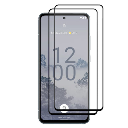 [2 Pack] MEZON Full Coverage Nokia X30 5G Tempered Glass Crystal Clear Premium 9H HD Screen Protector (Nokia X30 5G, 9H Full)