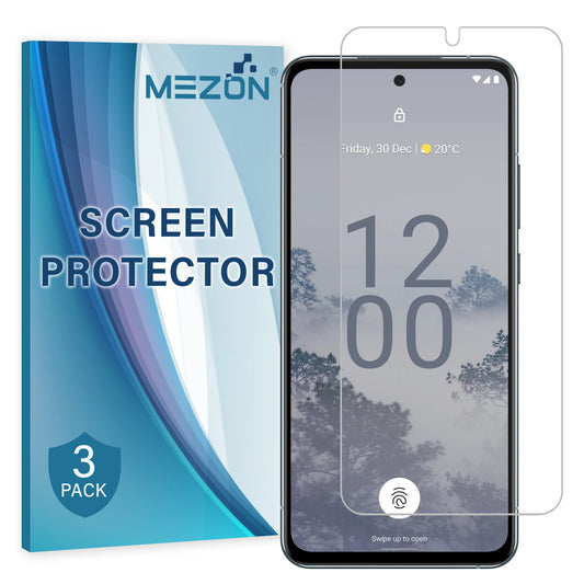 [3 Pack] MEZON Nokia X30 5G Ultra Clear Screen Protector Case Friendly Film (Nokia X30 5G, Clear)