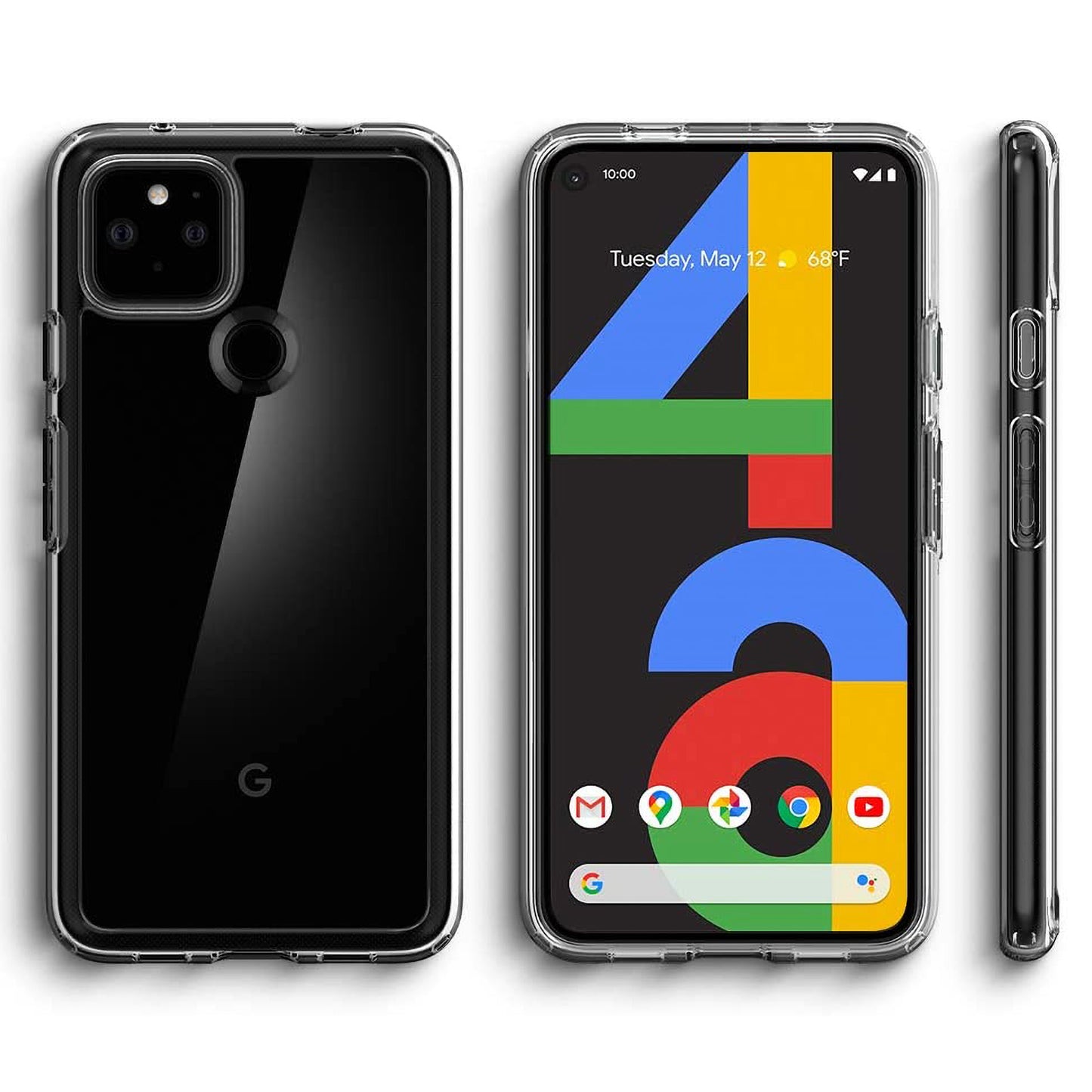MEZON Google Pixel 4a 5G (6.2") Ultra Slim Premium Crystal Clear TPU Gel Back Case – Wireless Charging Compatible