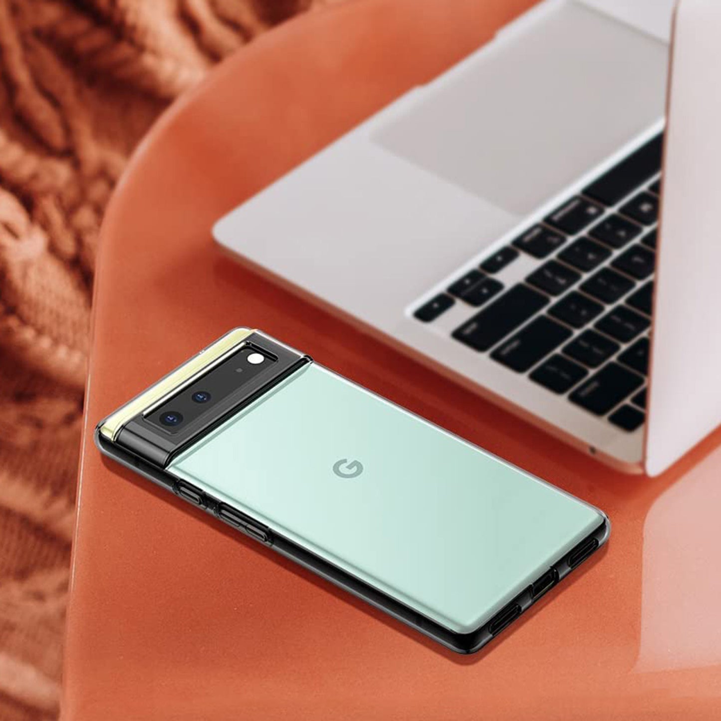 MEZON Google Pixel 6a (6.1") Ultra Slim Premium Crystal Clear TPU Gel Back Case – Wireless Charging Compatible