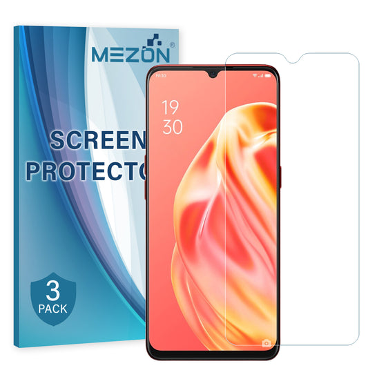 [3 Pack] MEZON Realme C21 Ultra Clear Screen Protector Case Friendly Film (Realme C21, Clear)