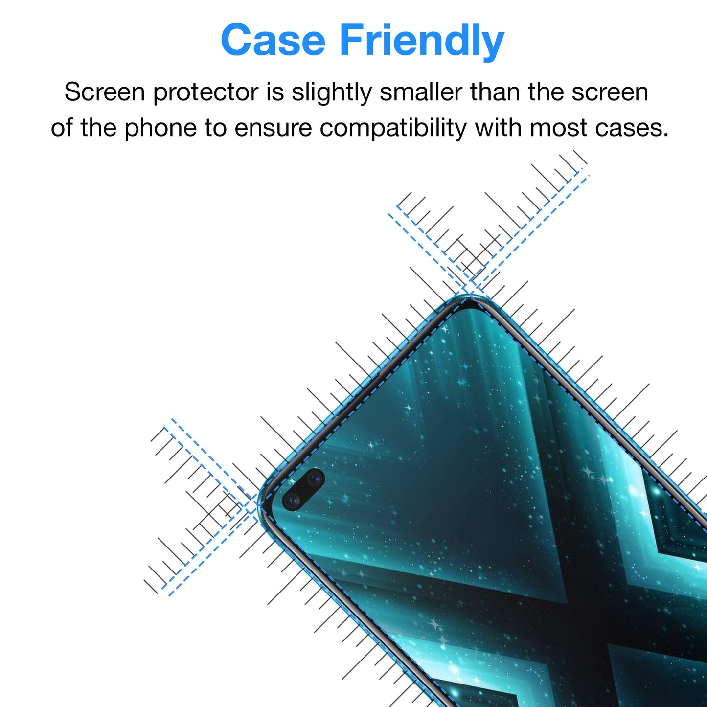 [3 Pack] MEZON Realme X3 SuperZoom Ultra Clear Screen Protector Case Friendly Film (Realme X3 SuperZoom, Clear)