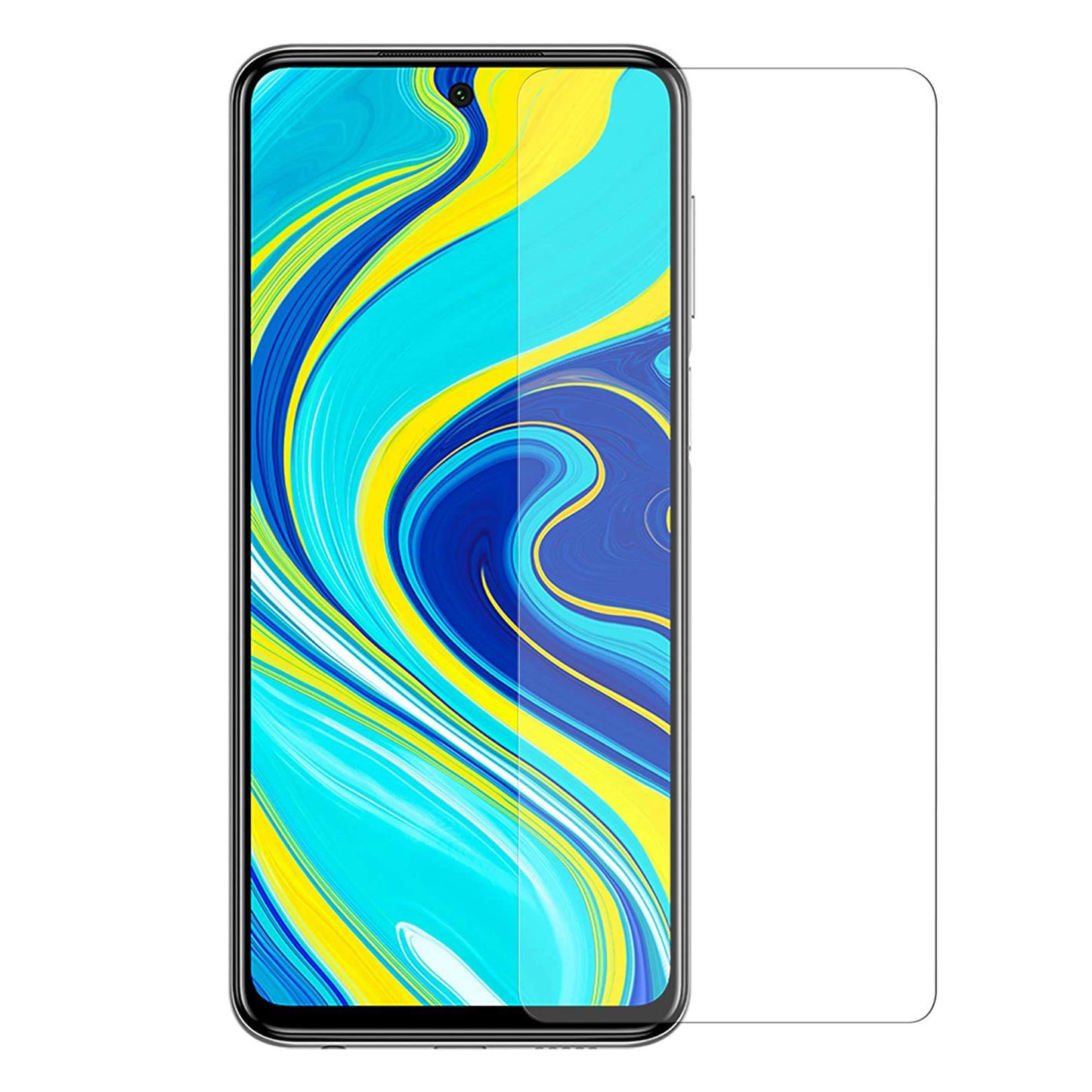 [2 Pack] MEZON Xiaomi Redmi Note 9 Pro Tempered Glass 9H HD Crystal Clear Premium Case Friendly Screen Protector