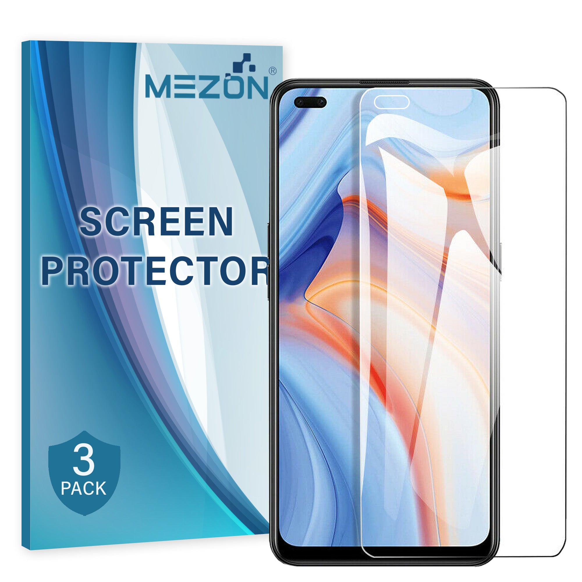 [3 Pack] MEZON OPPO Reno4 5G Ultra Clear TPU Film