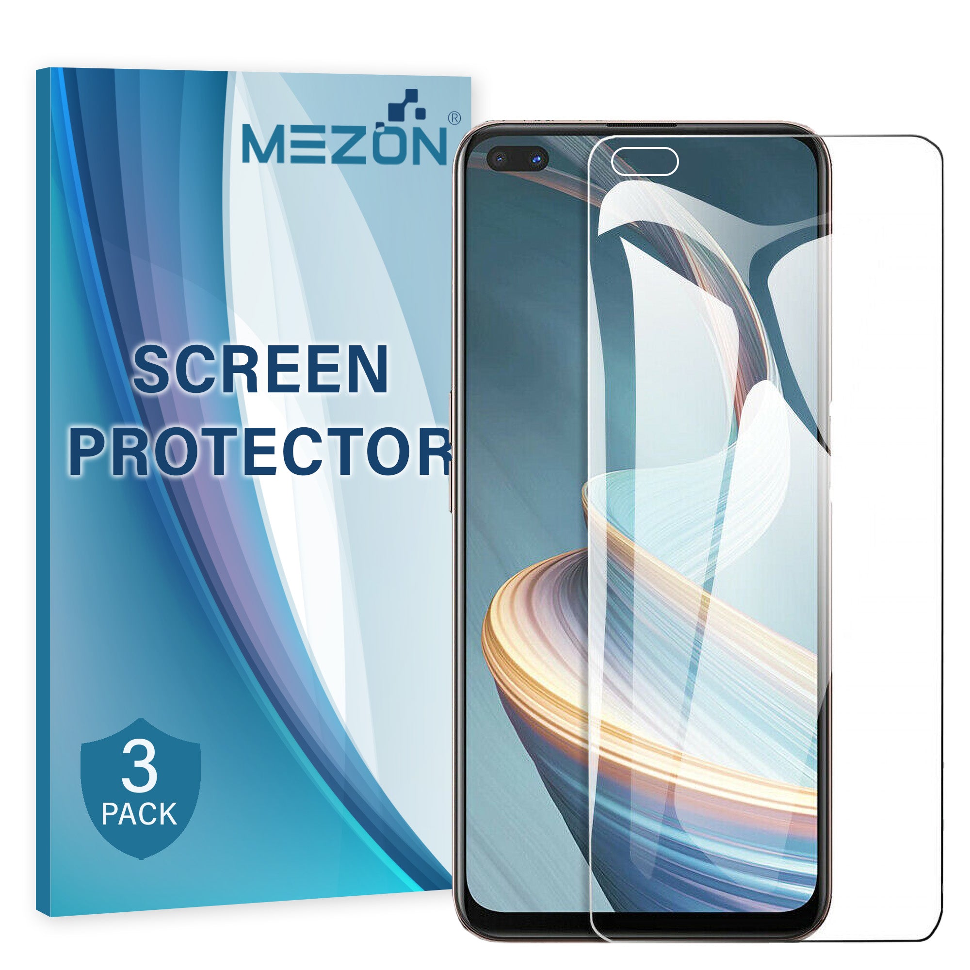 [3 Pack] MEZON OPPO Reno4 Z 5G Ultra Clear TPU Film