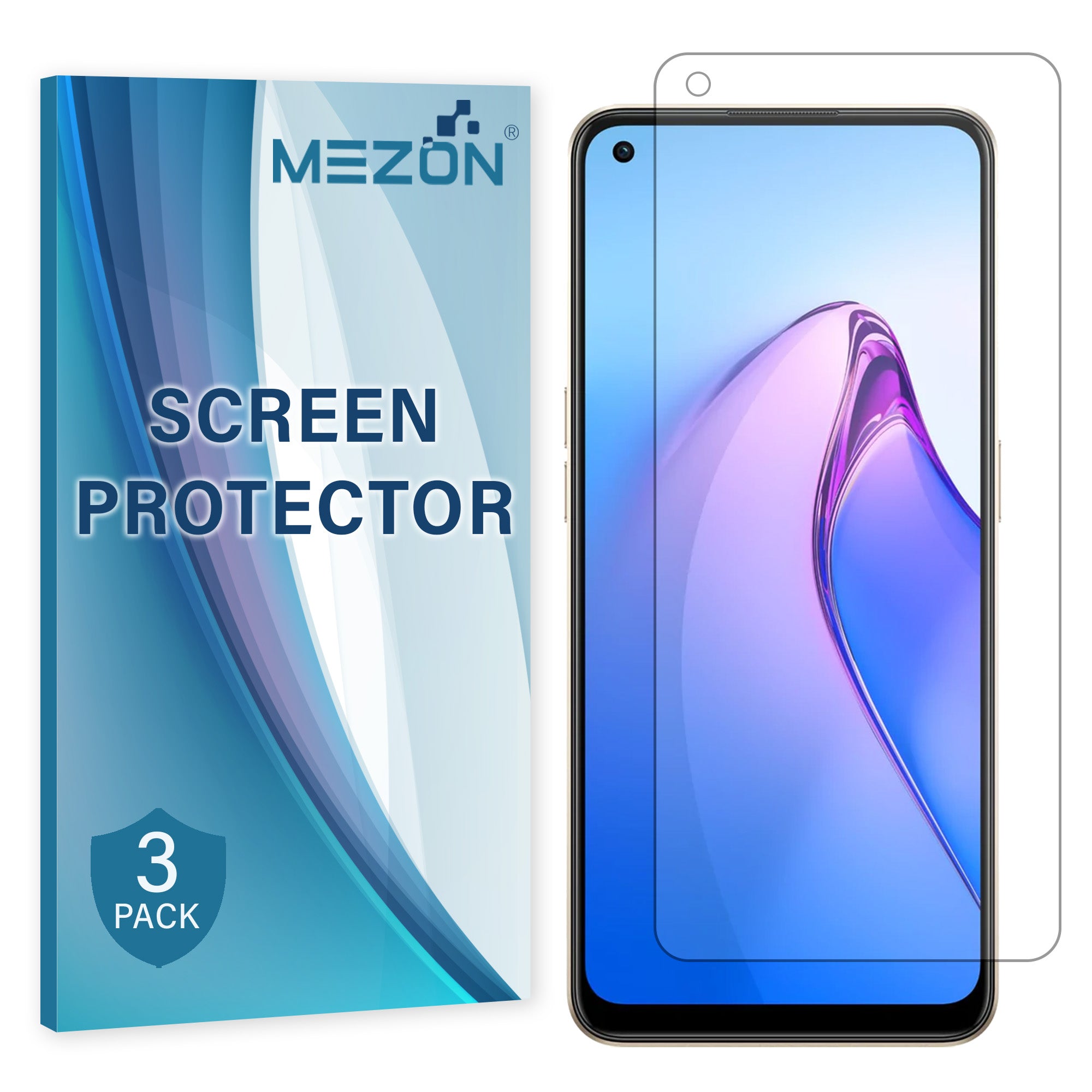 [3 Pack] MEZON OPPO Reno8 5G Ultra Clear TPU Film