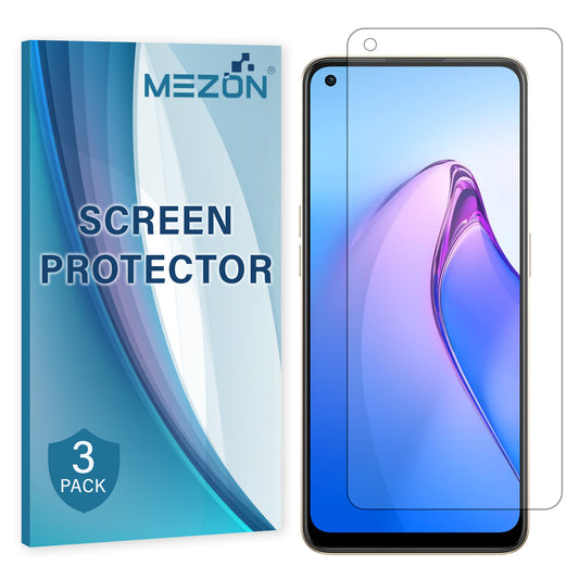 [3 Pack] MEZON OPPO Reno8 5G Ultra Clear Screen Protector Case Friendly Film (OPPO Reno8, Clear)