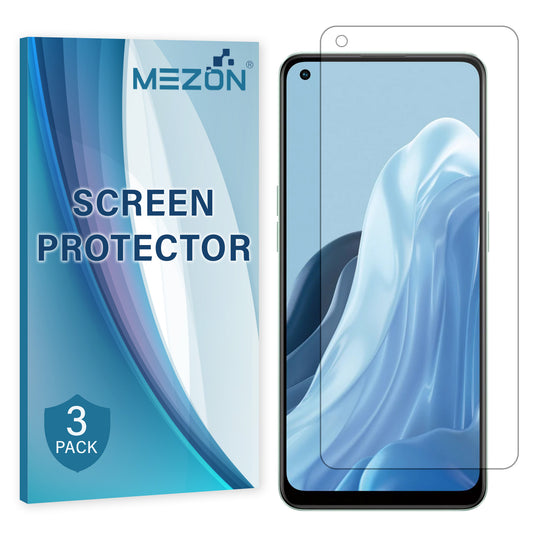 [3 Pack] MEZON OPPO Reno8 Lite 5G Premium Hydrogel Clear Edge-to-Edge Full Coverage Screen Protector Film